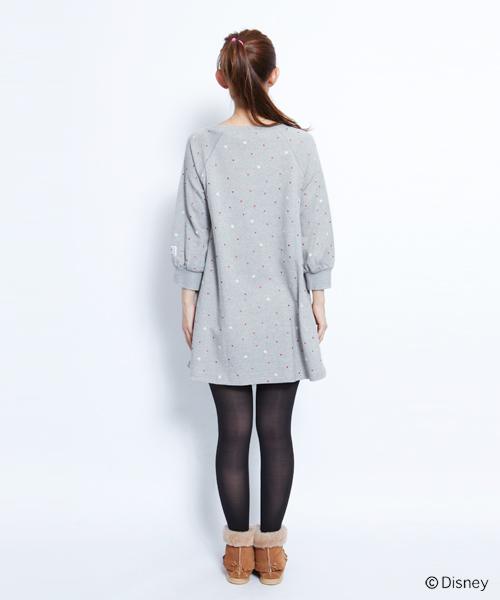 MILKFED.(ミルクフェド)の「【mini9月号掲載商品】PEARL EMBROIDERY SWEAT DRESS(ワンピース・レディース・ブラック/アッシュ・SMALL/MEDIUM)」の9枚目の写真