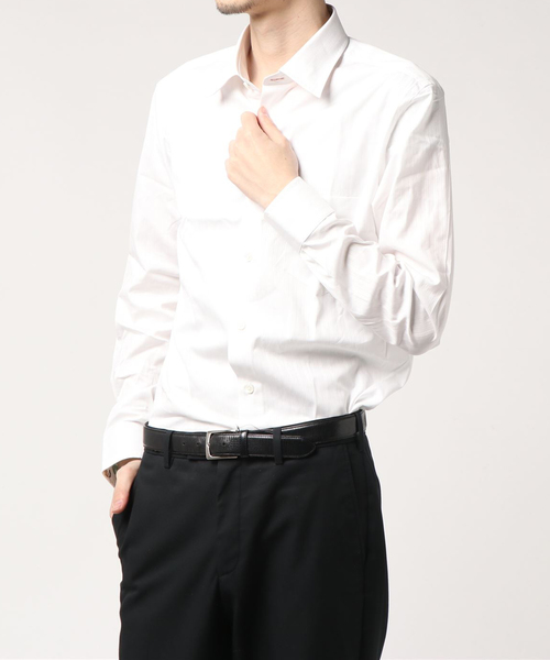 Paul Smith(ポール・スミス)の「DOBBY STRIPE DRESS SHIRT / 283204 801PAM(シャツ/ブラウス)」|ホワイト