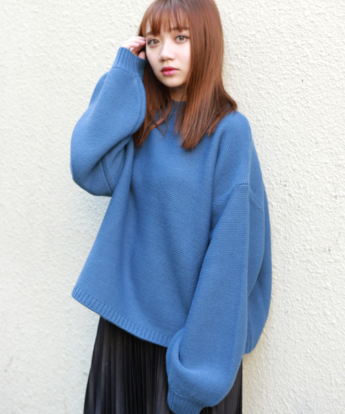 apres jour(アプレジュール)の「そでボリュームニット【ZOZOTOWN限定アイテム】(ニット/セーター・レディース・アイボリー/ラベンダー/ベージュ/ダークブルー/モカ/ブラック/ボルドー・フリー)」の6枚目の写真