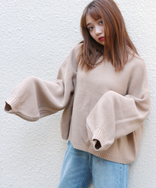 apres jour(アプレジュール)の「そでボリュームニット【ZOZOTOWN限定アイテム】(ニット/セーター・レディース・アイボリー/ラベンダー/ベージュ/ダークブルー/モカ/ブラック/ボルドー・フリー)」の19枚目の写真