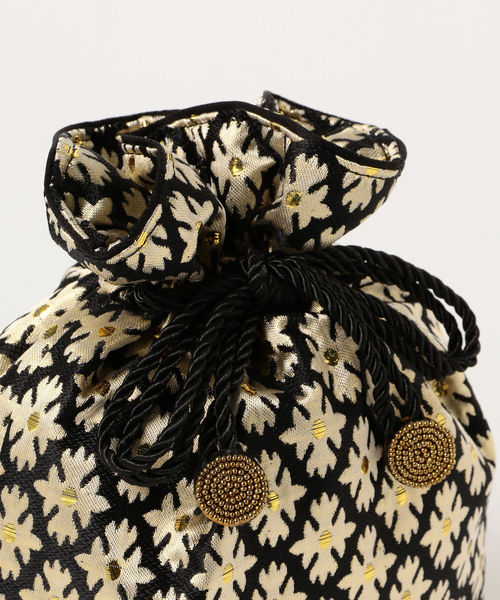 Ray BEAMS（レイビームス）の「Ray BEAMS / ジャカード 巾着 ショルダーバッグ（ショルダーバッグ・レディース・ピンク/ゴールド・ONE SIZE）」の13枚目の写真