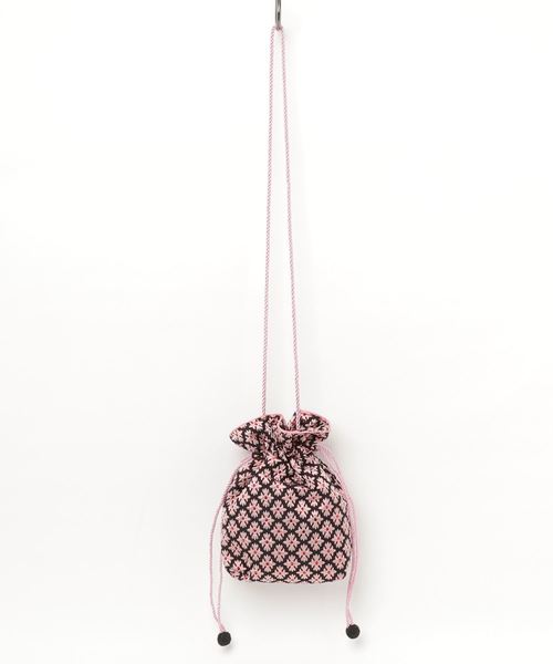 Ray BEAMS（レイビームス）の「Ray BEAMS / ジャカード 巾着 ショルダーバッグ（ショルダーバッグ・レディース・ピンク/ゴールド・ONE SIZE）」の16枚目の写真