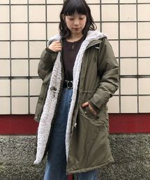 フード裏ファーモッズコート