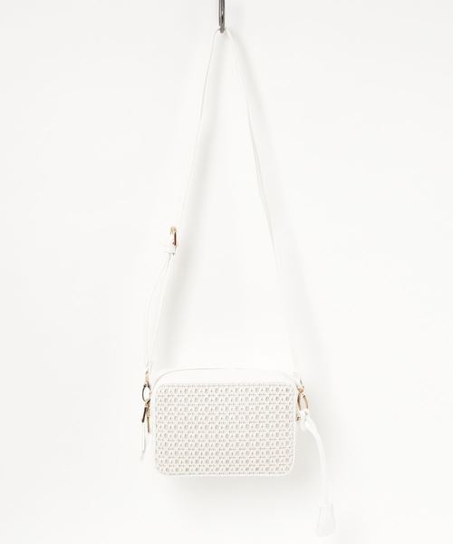 カシュカシュ cachecache / 合皮メッシュボックス型ショルダーバッグ カシュカシュ cachecache / 合皮メッシュボックス型ショルダーバッグ