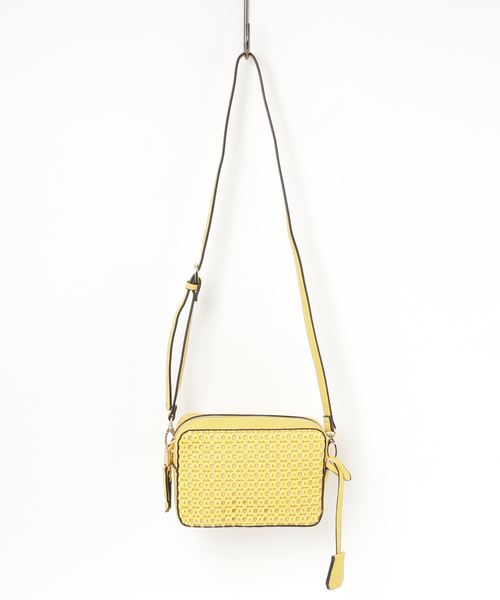 カシュカシュ cachecache / 合皮メッシュボックス型ショルダーバッグ カシュカシュ cachecache / 合皮メッシュボックス型ショルダーバッグ