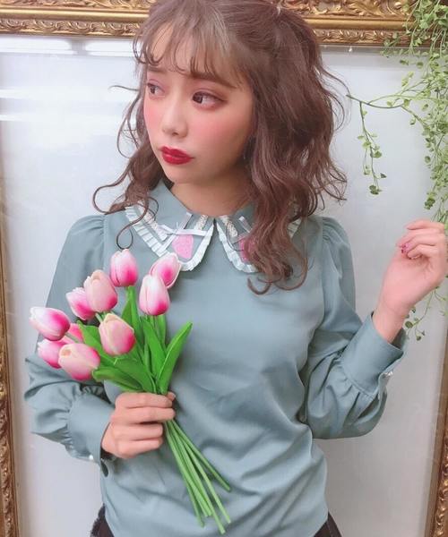 swankiss スワンキス ビジュー半袖ブラウス　まとめ売りフリーサイズ地雷系 Swankiss スワンキス（レディースシャツ、ブラウス）｜トップス