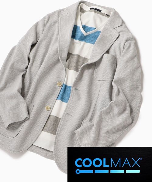 SHIPS（シップス）の「SC: COOLMAX(R) リネン ライト ピケ ジャケット（テーラードジャケット・メンズ・グレー/ネイビー/オレンジ/ブルー・SMALL/MEDIUM/LARGE/X-LARGE）」の12枚目の写真