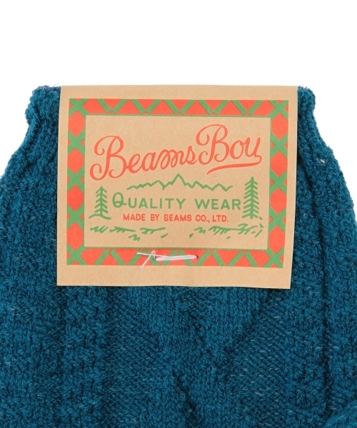 BEAMS BOY（ビームスボーイ）の「BEAMS BOY / ケーブル 3/4 クルーソックス（ソックス/靴下・レディース・ホワイト/ピンク/グリーン/ブルー/レッド・ONE SIZE）」の15枚目の写真