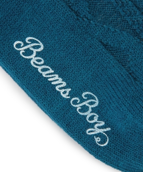 BEAMS BOY（ビームスボーイ）の「BEAMS BOY / ケーブル 3/4 クルーソックス（ソックス/靴下・レディース・ホワイト/ピンク/グリーン/ブルー/レッド・ONE SIZE）」の9枚目の写真