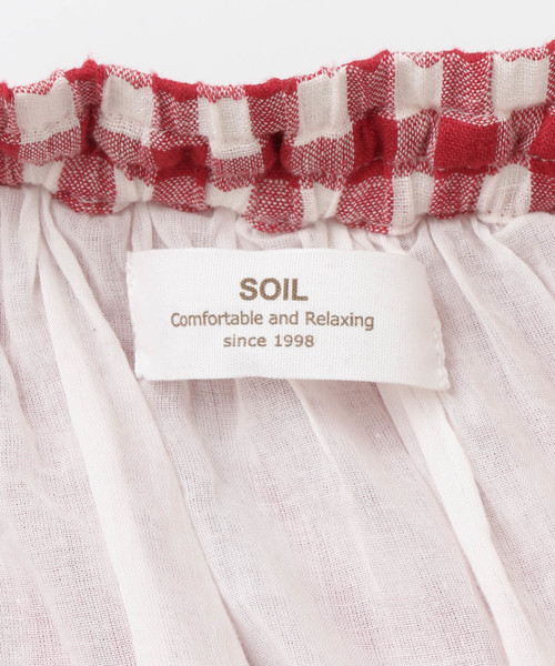 maison de soil（メゾンドソイル）の「SOIL LINEN GINGHAM CHECK