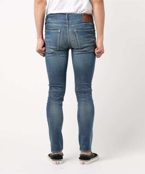 HYSTERIC GLAMOUR（ヒステリックグラマー）の「USED加工ISKOデニム スリムパンツ（デニムパンツ・メンズ・インディゴブルー・32inch/28inch/34inch/29inch/31inch/30inch）」の3枚目の写真