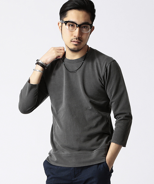 BEAMS（ビームス）の「○BEAMS / カリフォルニア 3/4 TEE（Tシャツ/カットソー・メンズ・ブラック/ケリー/ネイビー・1/2/3）」の2枚目の写真