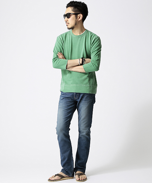 BEAMS（ビームス）の「○BEAMS / カリフォルニア 3/4 TEE（Tシャツ/カットソー・メンズ・ブラック/ケリー/ネイビー・1/2/3）」の9枚目の写真