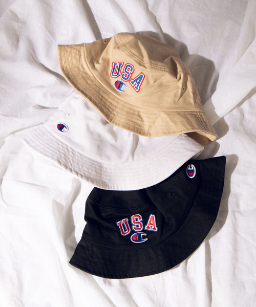 Champion(チャンピオン)の「WEGO/Champion USAロゴバケットハット(ハット・メンズ・ホワイト/ブラック/ベージュ・FREE)」の20枚目の写真