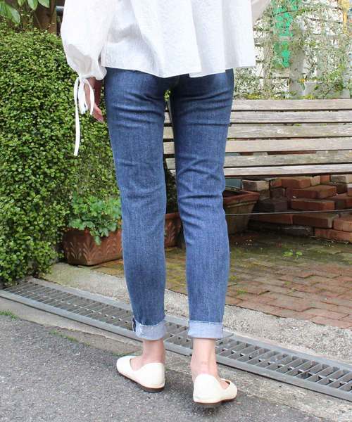 MODE ROBE（モードローブ）の「スキニーデニム（デニムパンツ・レディース・ブルー/インディゴブルー・S/M/L）」の5枚目の写真