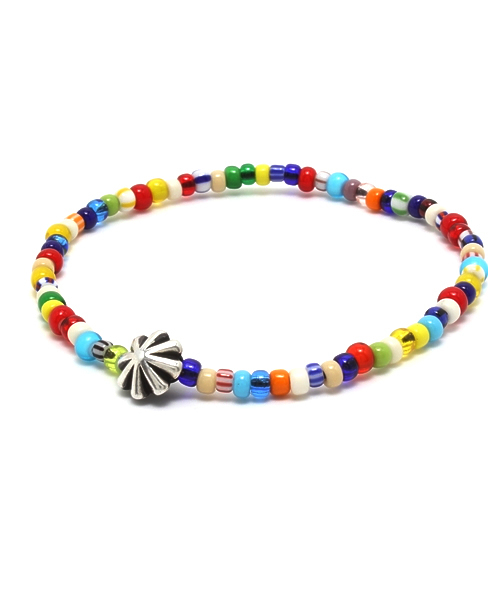 BEAMS（ビームス）の「ROSETTA PRAYER×BEAMS / 別注 コンチョ アンクレット（アンクレット・メンズ・レッド/ライトブルー/インディゴブルー/その他1/ブラック/オフホワイト・ONE SIZE）」の18枚目の写真