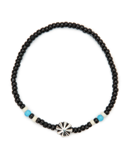 BEAMS（ビームス）の「ROSETTA PRAYER×BEAMS / 別注 コンチョ アンクレット（アンクレット・メンズ・レッド/ライトブルー/インディゴブルー/その他1/ブラック/オフホワイト・ONE SIZE）」の3枚目の写真