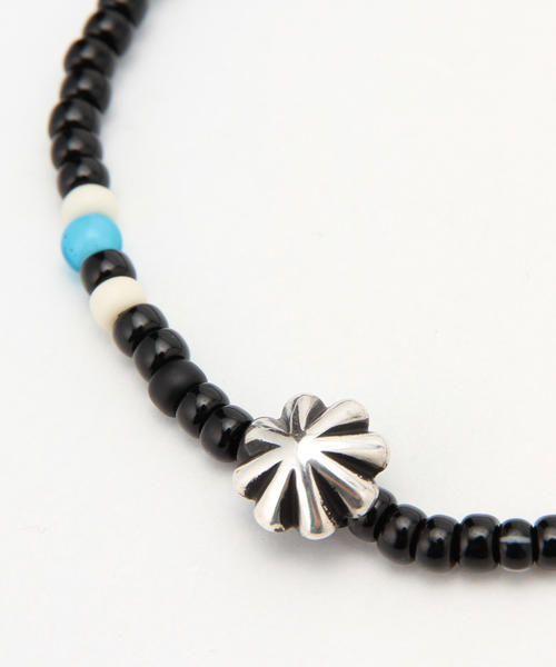 BEAMS（ビームス）の「ROSETTA PRAYER×BEAMS / 別注 コンチョ アンクレット（アンクレット・メンズ・レッド/ライトブルー/インディゴブルー/その他1/ブラック/オフホワイト・ONE SIZE）」の11枚目の写真