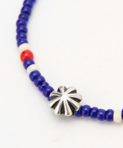 BEAMS（ビームス）の「ROSETTA PRAYER×BEAMS / 別注 コンチョ アンクレット（アンクレット・メンズ・レッド/ライトブルー/インディゴブルー/その他1/ブラック/オフホワイト・ONE SIZE）」の13枚目の写真