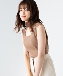 WEGO | WEGO/リブスクエア2WAYタンクトップ(タンクトップ)