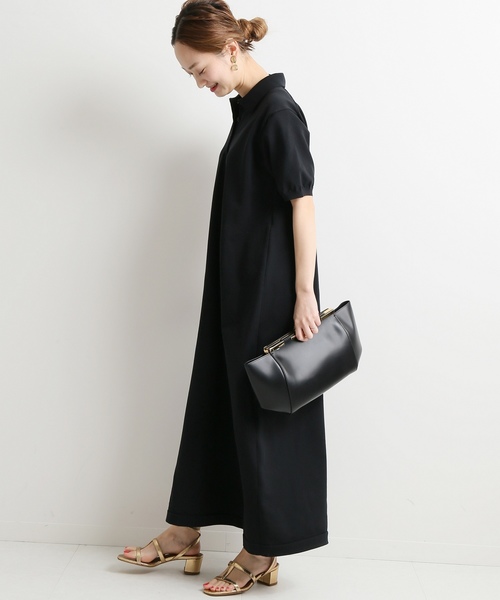 VERMEIL par iena（ヴェルメイユパーイエナ）の「SLOANE SOILD ワンピース◆（ワンピース・レディース・ブラック・SMALL/X-SMALL）」の4枚目の写真
