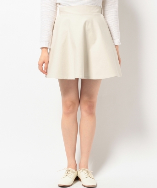 Another Edition（アナザーエディション）の「AE C/P POC フレア SK ◆（スカート・レディース・オフホワイト/ブラック/コバルトブルー・フリー）」の10枚目の写真