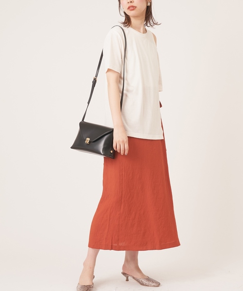 natural couture(ナチュラルクチュール)の「ラップ風タイトスカート(スカート・レディース・ブラック/ベージュ/ブラウン/オレンジ・FREE)」の16枚目の写真