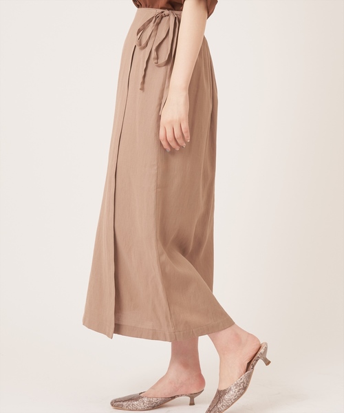 natural couture(ナチュラルクチュール)の「ラップ風タイトスカート(スカート・レディース・ブラック/ベージュ/ブラウン/オレンジ・FREE)」の14枚目の写真