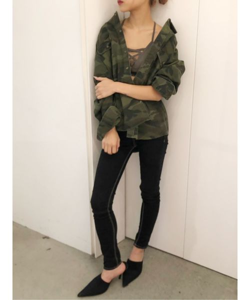 GYDA（ジェイダ）の「カモフラドルマンシャツ（シャツ/ブラウス）」 - WEAR