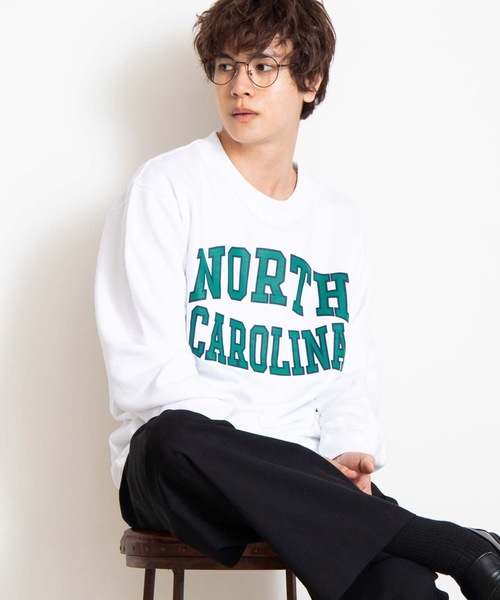 WEGO（ウィゴー）の「WEGO/カレッジロゴプルオーバー（スウェット・メンズ・ホワイト/オートミール/その他1・SMALL/MEDIUM/LARGE）」の2枚目の写真