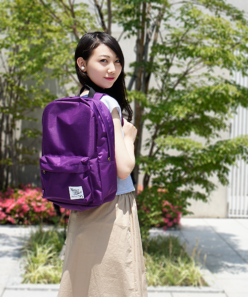 CIAOPANIC（チャオパニック）の「《WEB限定SALE価格》【The Sun And Classic/TSAC】CLASSIC DAYPACK/クラシックデイパック（バックパック/リュック・レディース・ブラック/ブラウン/グリーン/モスグリーン/ネイビー/パープル/マスタード/レッド/ワイン/オレンジ・FREE）」の7枚目の写真