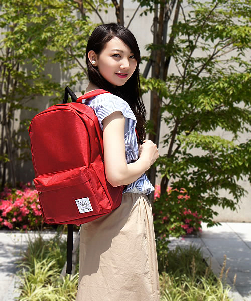 CIAOPANIC（チャオパニック）の「《WEB限定SALE価格》【The Sun And Classic/TSAC】CLASSIC DAYPACK/クラシックデイパック（バックパック/リュック・レディース・ブラック/ブラウン/グリーン/モスグリーン/ネイビー/パープル/マスタード/レッド/ワイン/オレンジ・FREE）」の8枚目の写真