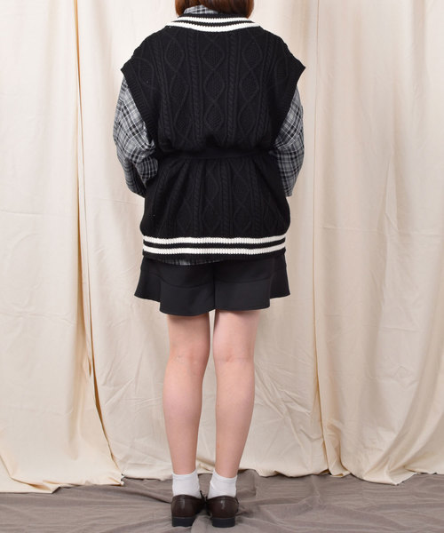 PairPair（ペアペア）の「チェック柄袖ボリュームシャツ（シャツ/ブラウス・レディース・ブラック/ベージュ・FREE）」の16枚目の写真