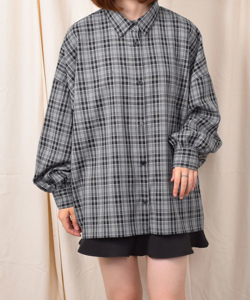 PairPair（ペアペア）の「チェック柄袖ボリュームシャツ（シャツ/ブラウス・レディース・ブラック/ベージュ・FREE）」の17枚目の写真