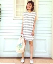 Kastane | 【Kastane】プリントボーダーワンピ(ワンピース)