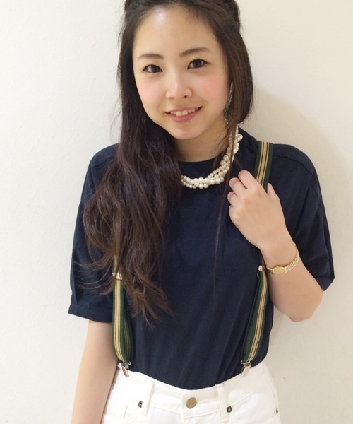 Chico(チコ)の「SH袖カットPO(Tシャツ/カットソー・レディース・オフホワイト/グレー/ホワイト/ブルー/ネイビー・FREE)」の1枚目の写真