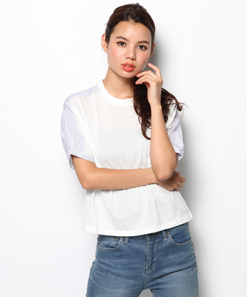 Chico(チコ)の「SH袖カットPO(Tシャツ/カットソー・レディース・オフホワイト/グレー/ホワイト/ブルー/ネイビー・FREE)」の17枚目の写真