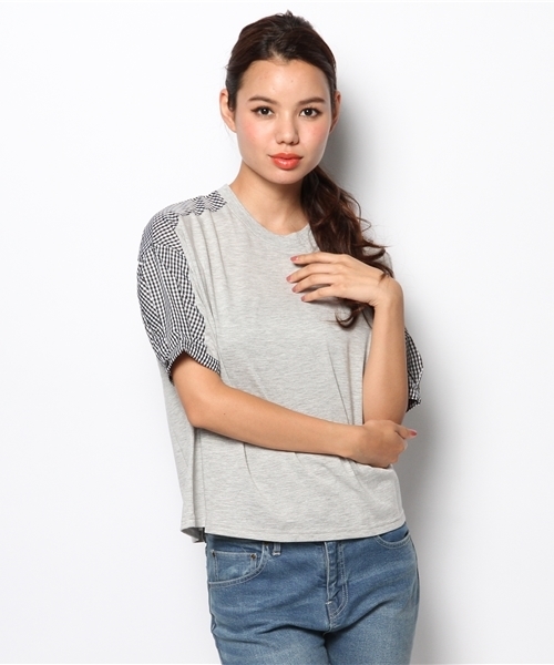 Chico(チコ)の「SH袖カットPO(Tシャツ/カットソー・レディース・オフホワイト/グレー/ホワイト/ブルー/ネイビー・FREE)」の9枚目の写真