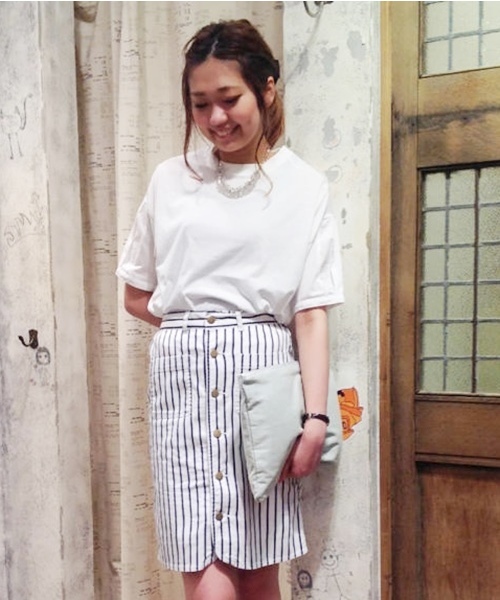 Chico(チコ)の「SH袖カットPO(Tシャツ/カットソー・レディース・オフホワイト/グレー/ホワイト/ブルー/ネイビー・FREE)」の7枚目の写真