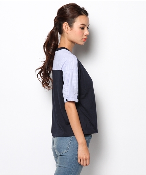 Chico(チコ)の「SH袖カットPO(Tシャツ/カットソー・レディース・オフホワイト/グレー/ホワイト/ブルー/ネイビー・FREE)」の19枚目の写真