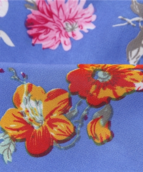 one after another NICE CLAUP(ワンアフターアナザーナイスクラップ)の「【ナイスクラップ】花柄シフォンキュロット(その他パンツ・レディース・オフホワイト/レッド/ブルー・FREE)」の9枚目の写真