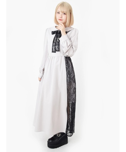 Ank Rouge アンクルージュ の ロゴリボンレース切り替えワンピース ワンピース Wear