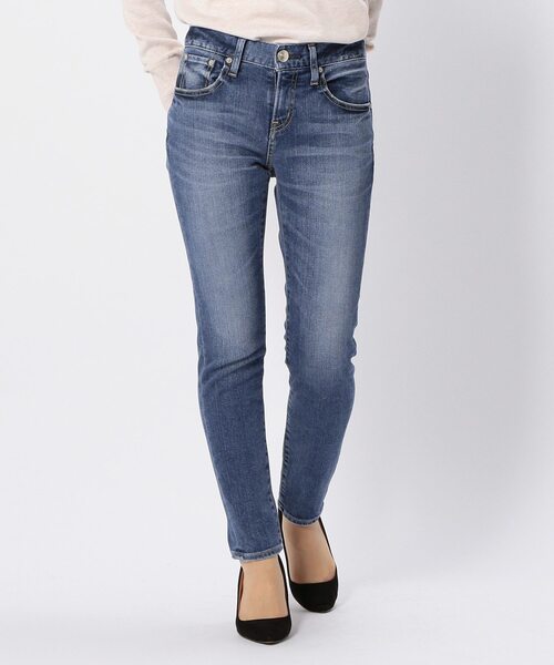 Tiara(ティアラ)の「RED CARD/ANNIVERSARY 26403-add/afm(デニムパンツ・レディース・ブルー/ダークネイビー・1/2/4/3)」の2枚目の写真