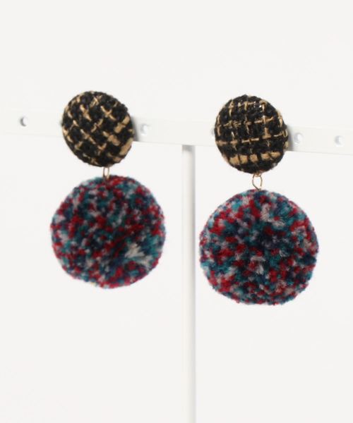 セール】カラフルポンポンピアス（ピアス（両耳用））｜VitaFelice 