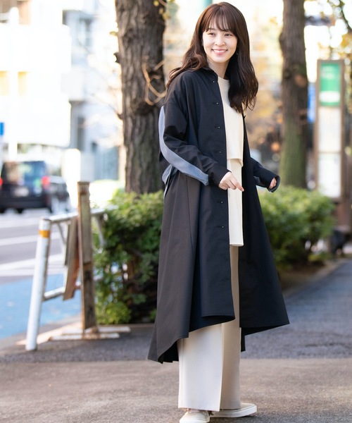 La SRIC(ラスリック)の「La SRIC/カラーブロックコートワンピース(その他アウター・レディース・ブラック/ブラウン・38h)」の12枚目の写真