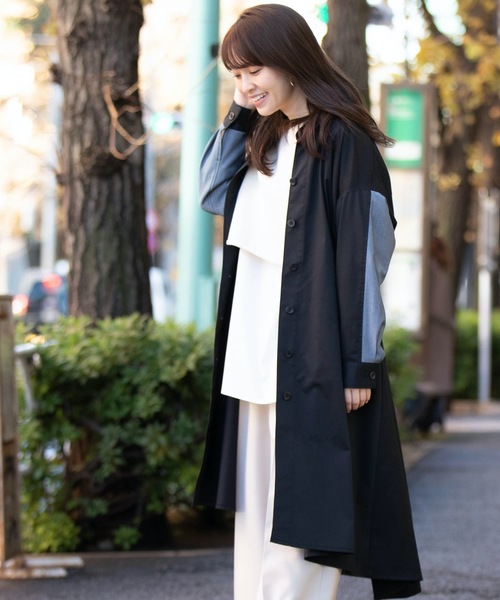 La SRIC(ラスリック)の「La SRIC/カラーブロックコートワンピース(その他アウター・レディース・ブラック/ブラウン・38h)」の18枚目の写真