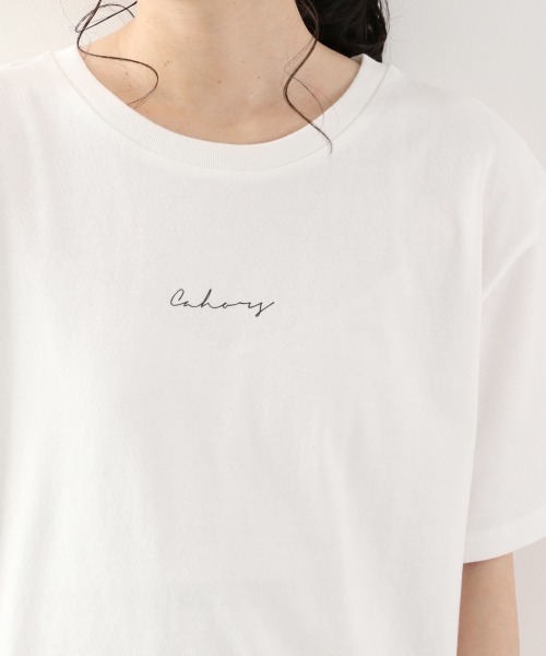 LOWRYS FARM(ローリーズファーム)の「レタリングTEE 875861(Tシャツ/カットソー・レディース・オフホワイト/ベージュ/グリーン系その他/ブラック・FREE)」の13枚目の写真