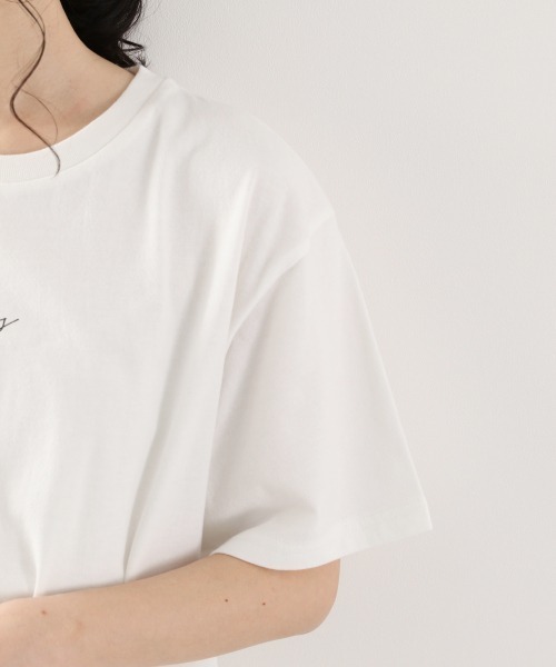 LOWRYS FARM(ローリーズファーム)の「レタリングTEE 875861(Tシャツ/カットソー・レディース・オフホワイト/ベージュ/グリーン系その他/ブラック・FREE)」の14枚目の写真