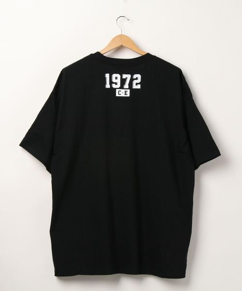 1972 オーバーサイズ バックプリントロング丈クルーネックロゴT