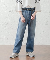 MinoriTY | 【2020春夏新作】ハイウエストワイドデニム ジーンズ(デニムパンツ)